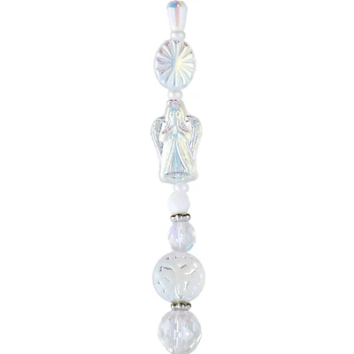 Angel White Iridescent Czech Glass Bead Mix by Bead Landing™