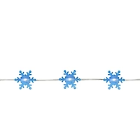 20ct. Blue Snowflake LED Christmas Fairy String Lights