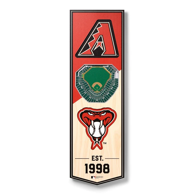 MLB 6" x 19" 3D StadiumView Banner