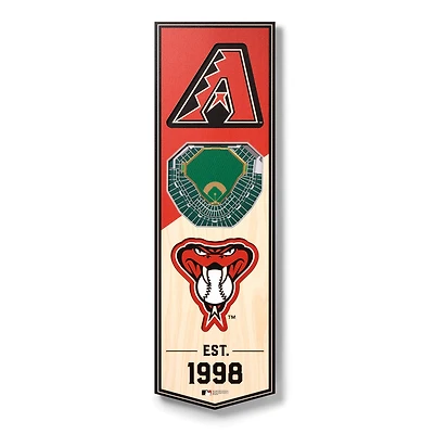MLB 6" x 19" 3D StadiumView Banner