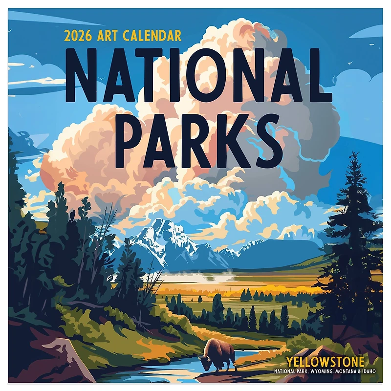 2026 National Parks-Art Mini Calendar