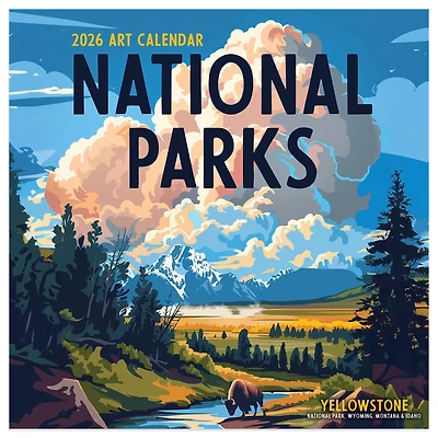 2026 National Parks-Art Mini Calendar