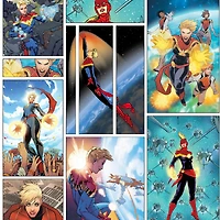 Marvel® Captain Marvel Patch Cotton Fabric