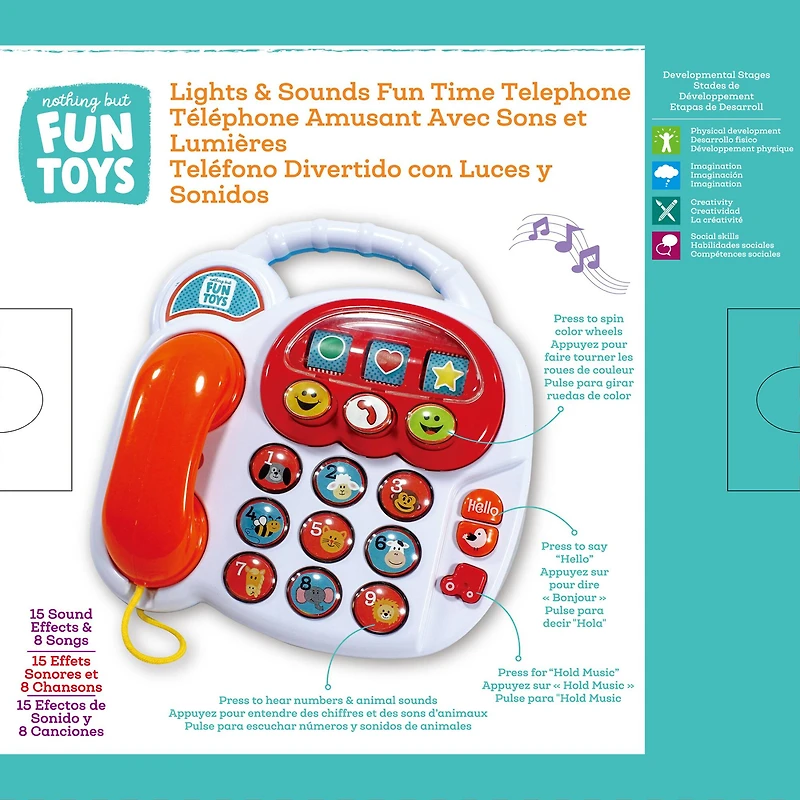Nothing But Fun Toys Lights & Sounds Fun Time Telephone
