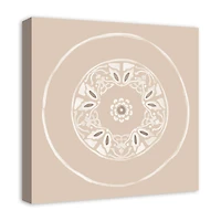 Neutral Medallion 20" x 20" Canvas Wall Art