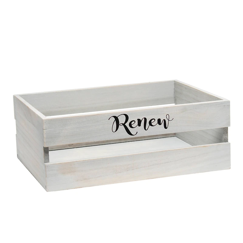 Elegant Designs Gray Wash Towel Holder