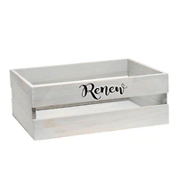 Elegant Designs Gray Wash Towel Holder