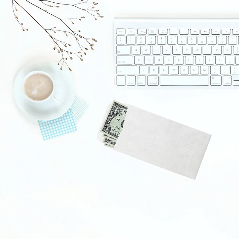 JAM Paper 3.5" x 6.5" White Tyvek Envelopes, 25ct.