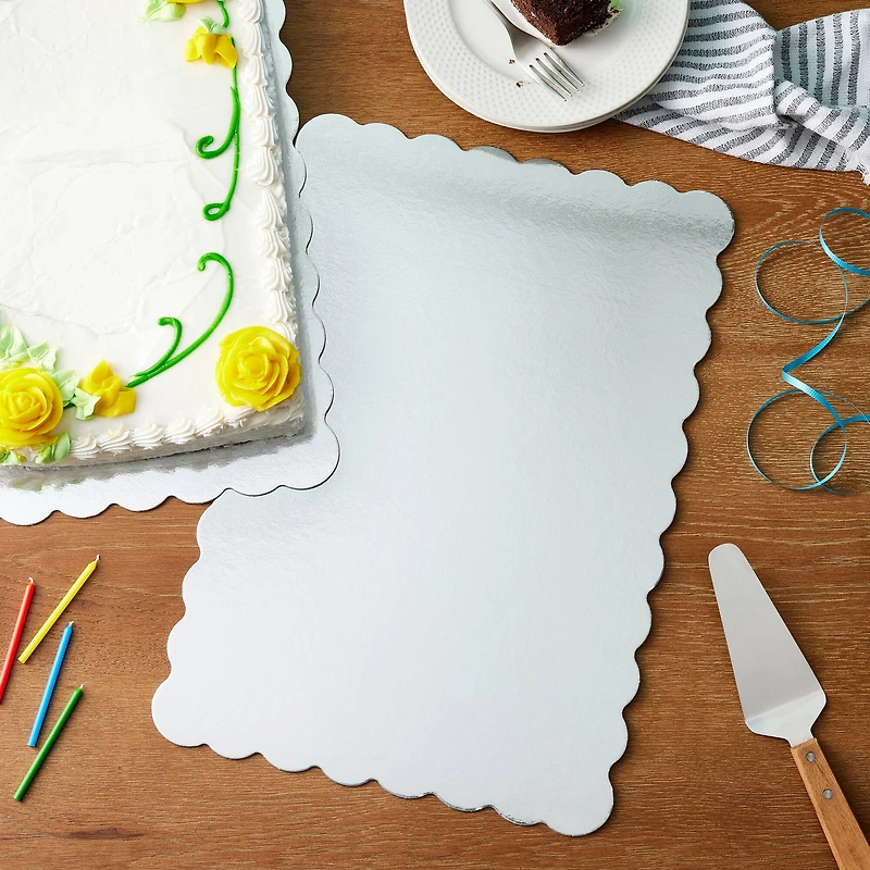 Silver Cake Platters by Celebrate It®, 4ct.