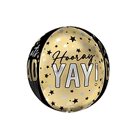 16" Stripes on Stripes Grad Foil Balloon