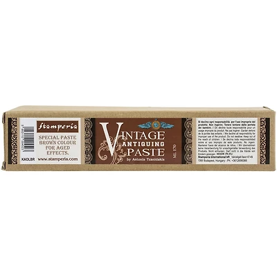 Stamperia Brown Vintage Antiquing Paste Tube, 170mL