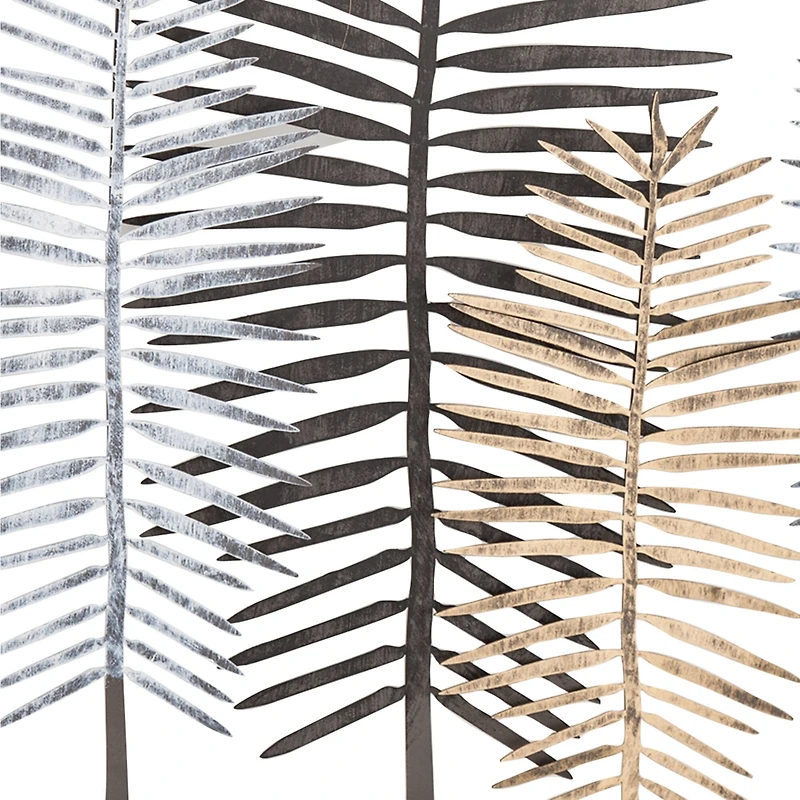 45" Black Iron Modern Wall Décor