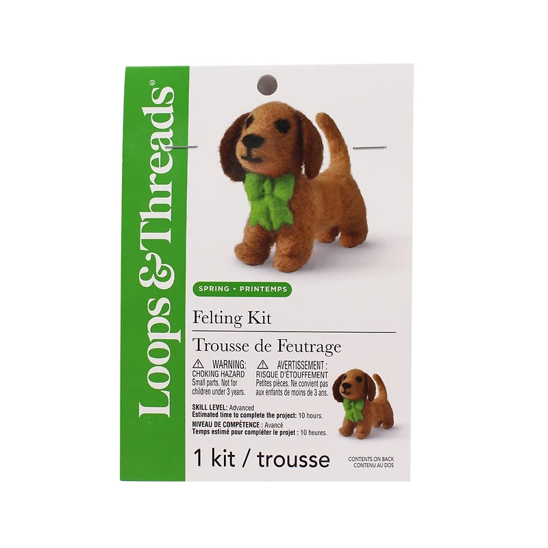 Spring Advanced Dachschund Felting Kit by Loops & Threads®