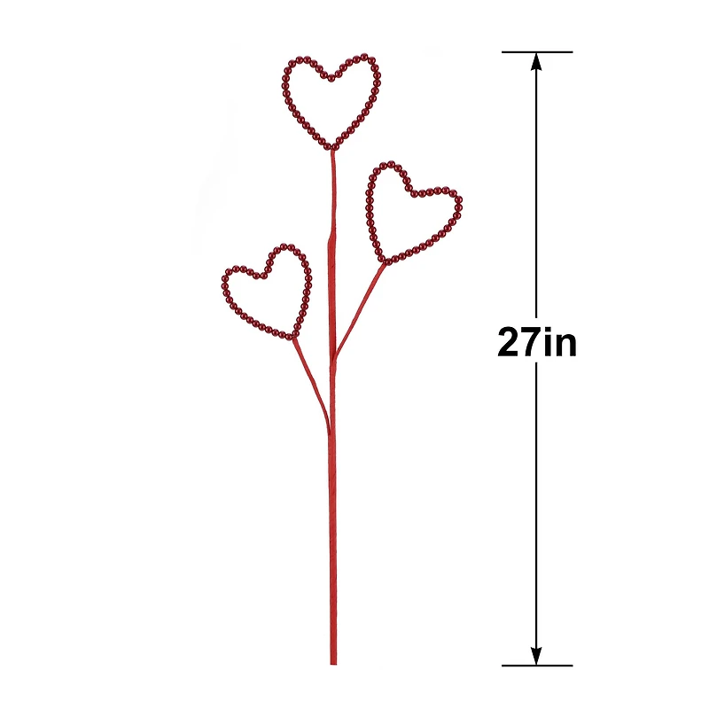 27" Burgundy Heart Stem by Ashland®