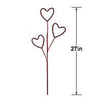 27" Burgundy Heart Stem by Ashland®