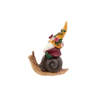 Miniature Gnome on Snail by Make Market®