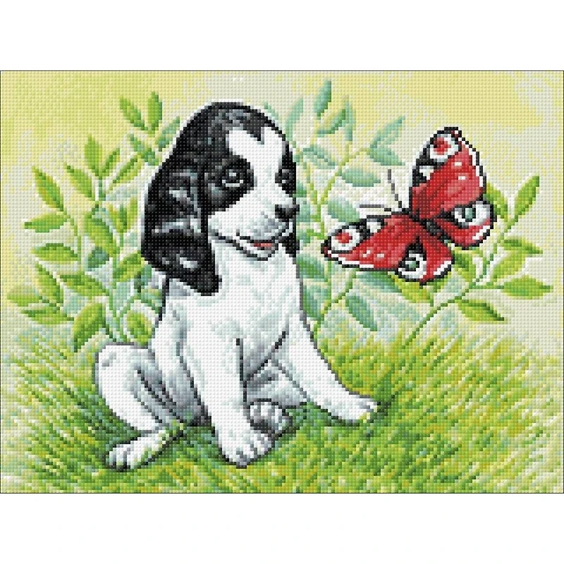 Crafting Spark Puppy & Butterfly Diamond Painting Kit