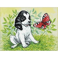 Crafting Spark Puppy & Butterfly Diamond Painting Kit