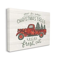Stupell Industries Local Fresh Cut Christmas Trees Canvas Wall Art