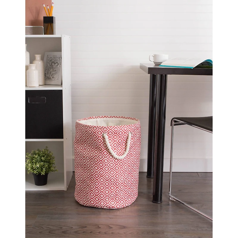 DII® Small Rust Geo Diamond Round Paper Bin