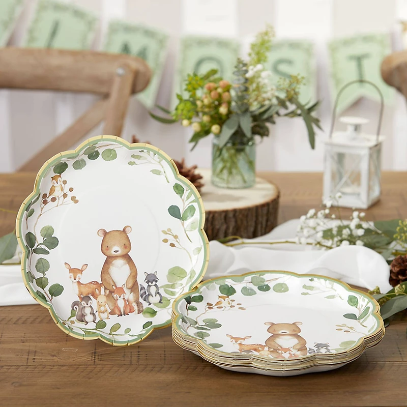 Kate Aspen® 9" Woodland Baby Premium Paper Plates, 32ct.