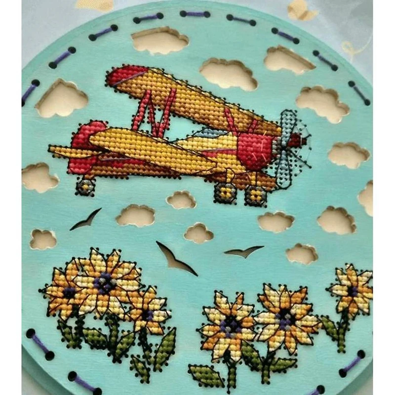 MP Studia High in the Sky Cross Stitch on Wood Kit