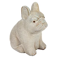 Hello Honey® 6.25" White Terra Cotta French Bulldog Figurine