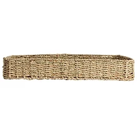 Hello Honey® 20" x 14" Natural Hand-Woven Seagrass Tray with Handles