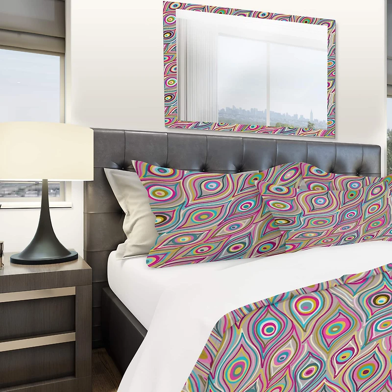 Designart 'Abstract Pattern' Modern & Contemporary Bedding Set
