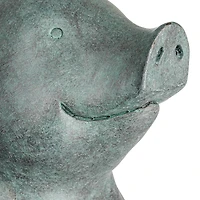 Hello Honey® 12" Gray Yoga Pig Decoration