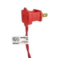 50ct. Peppermint Mini Christmas Light Set With Red Wire