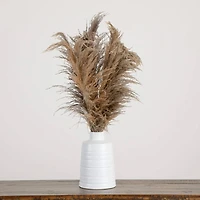 2.5ft. Dried Natural Pampas Arrangement in Ceramic Vase