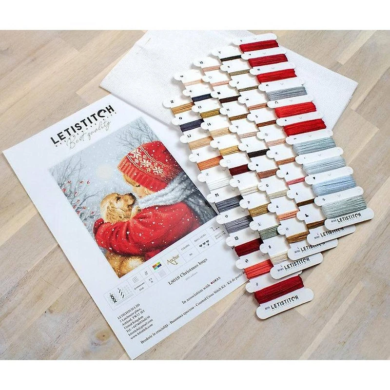 Letistitch Christmas Hugs Counted Cross Stitch Kit