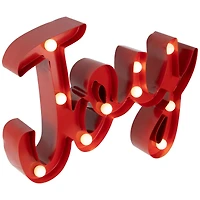Lighted "Joy" Christmas Decoration - 11.25"