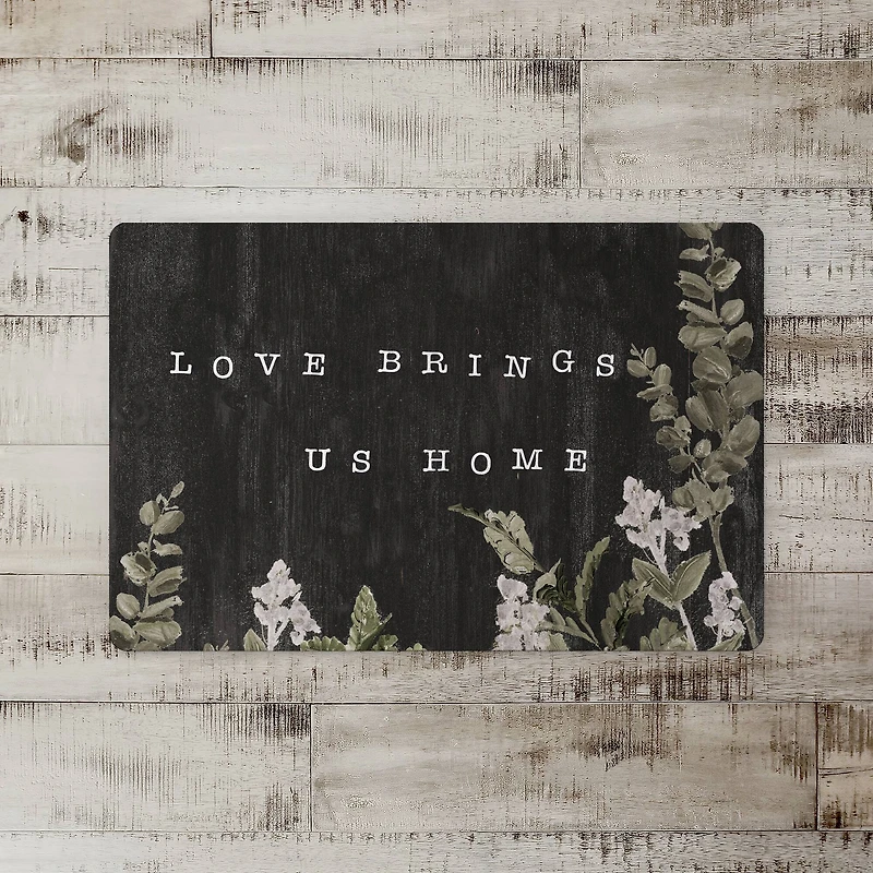 Love Brings Us Home Floor Mat, 18" x 27"