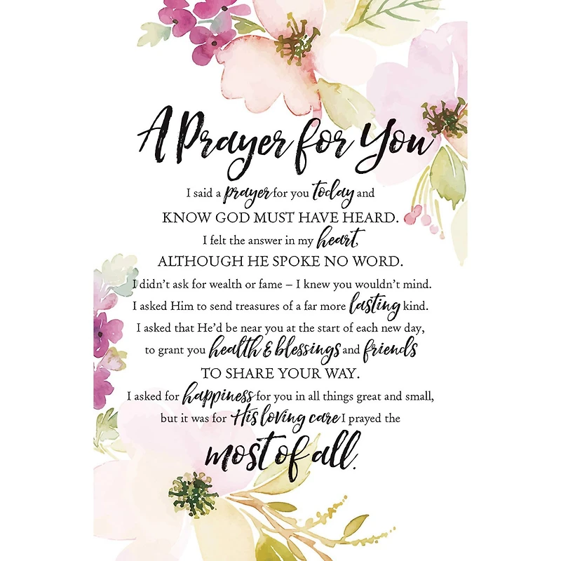 Woodland Grace Series A Prayer For You Wood Plaque With Easel