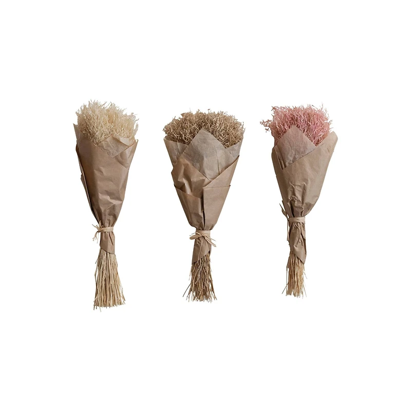 Hello Honey® 19.5" Dried Natural Powderpuff Grass Bunch, 3ct.