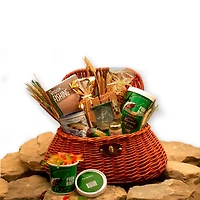 The FisherMan's Fishing Creel Deluxe Gift Basket