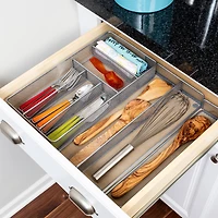 Honey Can Do Steel Mesh Expandable Cutlery Tray