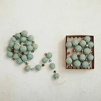 Hello Honey® 6ft. Mint Handmade Wool Felt Ball & Jingle Bells Garland