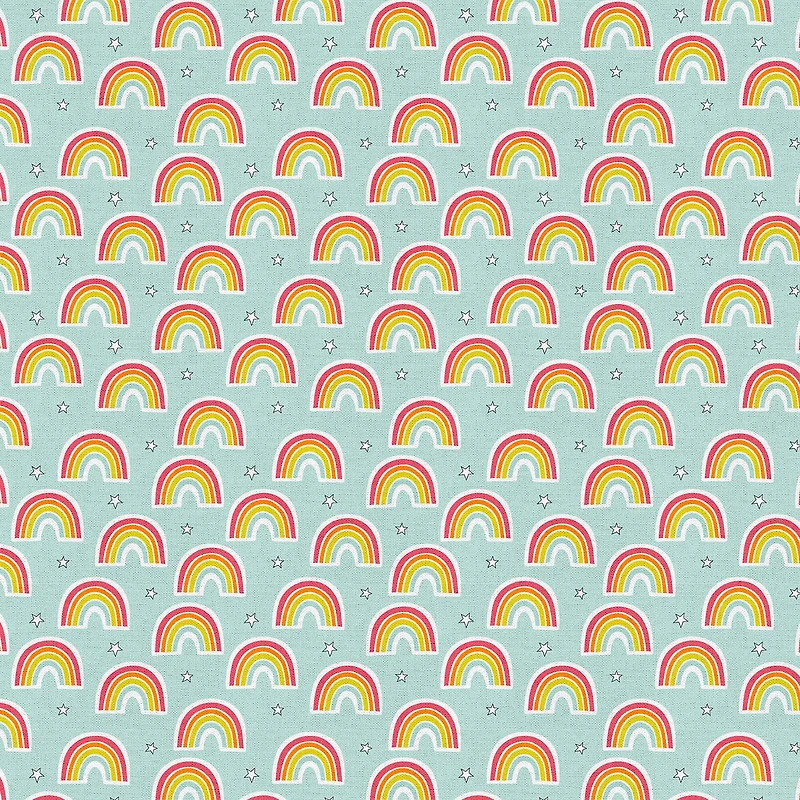 Fabric Editions Rainbow Sky Cotton Fabric