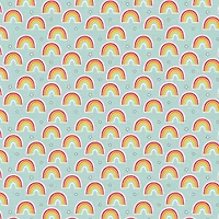Fabric Editions Rainbow Sky Cotton Fabric