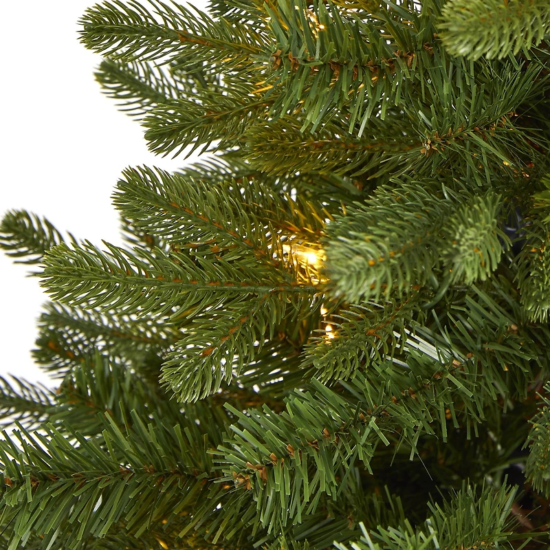3ft. Pre-Lit Washington Fir Artificial Christmas Tree, Clear LED Lights