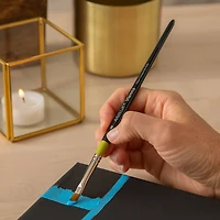 Golden Taklon Short Handle Filbert Brush by Artist's Loft™ Vienna