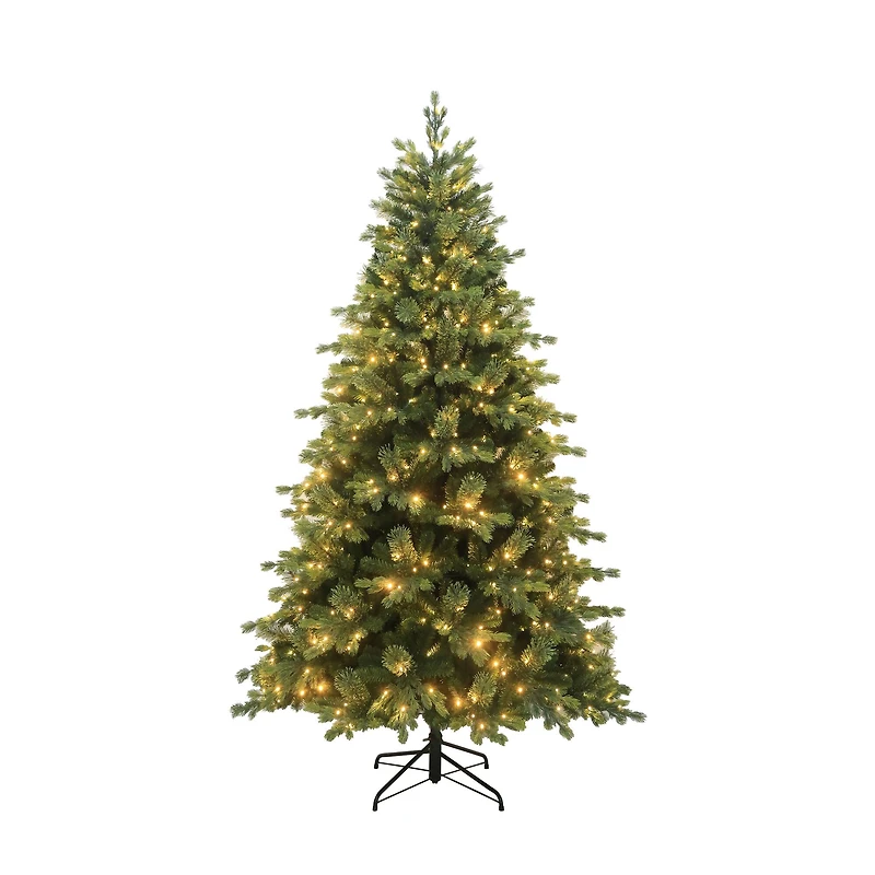 7.5ft. Pre-Lit Hunter Spruce Artificial Christmas Tree, Color Changing LED Lights by Ashland®