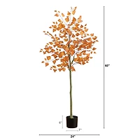 5ft. Autumn Birch Leaf Artificial Fall Tree