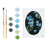 Blue Flowers Paint-by-Number Framed Mini Kit by Artist's Loft®