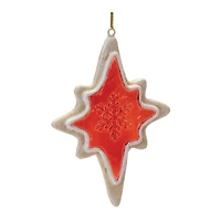 Frosted Cookie Star & Snowflake Ornament Set