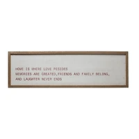 Hello Honey® 12" Home Is Where Wood Painting