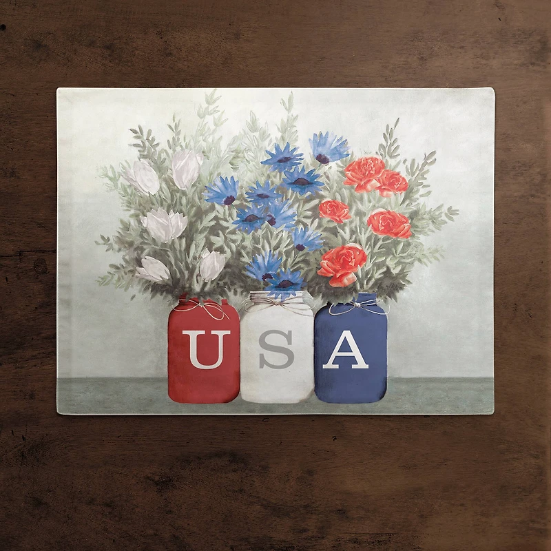 USA Mason Jars Cotton Twill Placemat